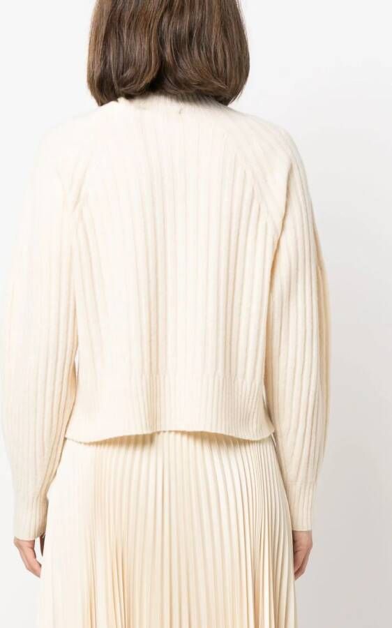 TWINSET Geribbelde trui Beige