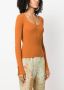 TWINSET Ribgebreide top Oranje - Thumbnail 3