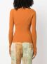 TWINSET Ribgebreide top Oranje - Thumbnail 4