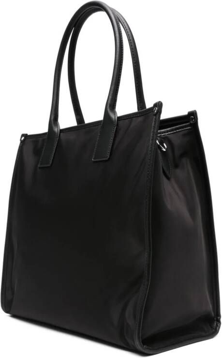 TWINSET Shopper met logoplakkaat Zwart