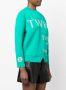 TWINSET Sweater met logoprint Groen - Thumbnail 3