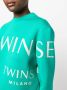 TWINSET Sweater met logoprint Groen - Thumbnail 5