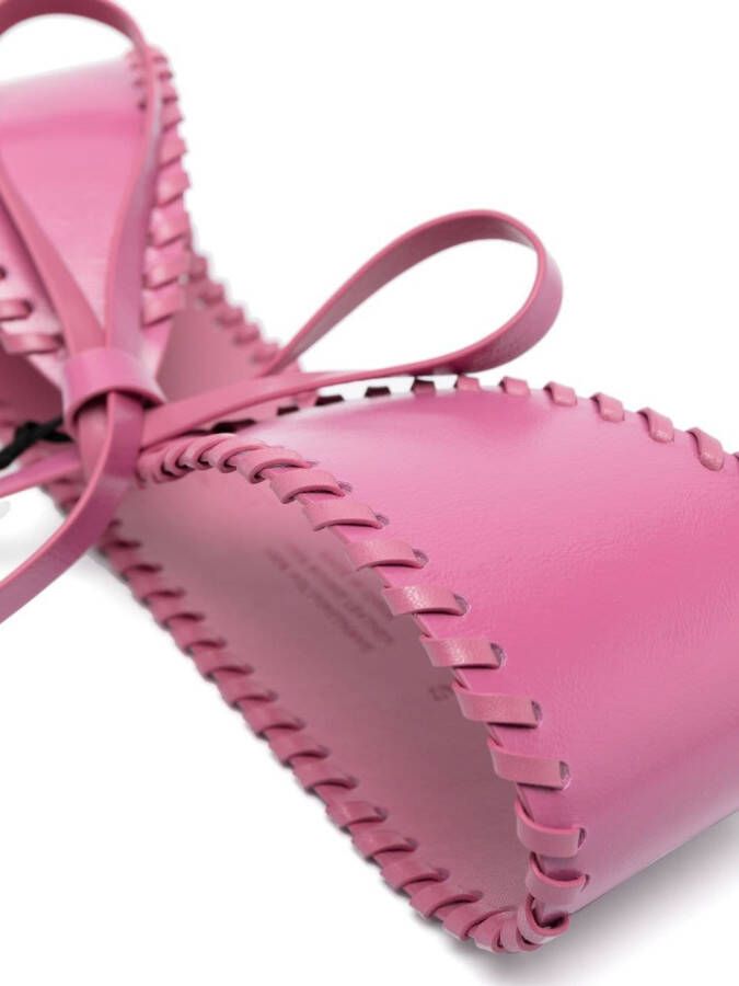 TWINSET Leren riem Roze