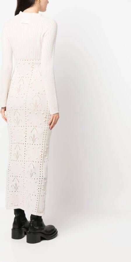 TWINSET Getailleerde maxi-jurk Beige