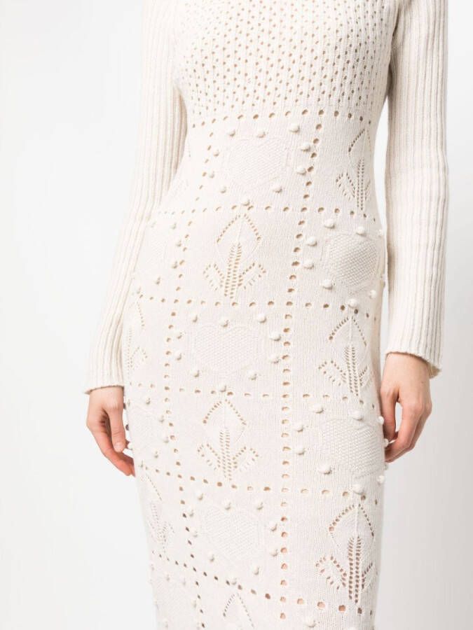 TWINSET Getailleerde maxi-jurk Beige
