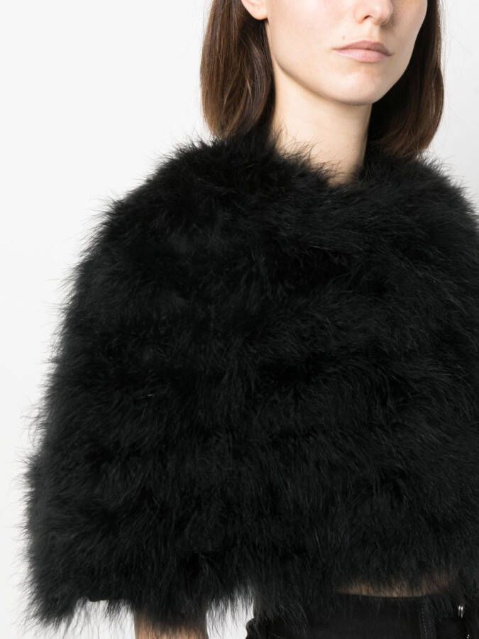 TWINSET Cropped jack Zwart
