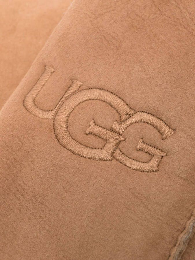 UGG Wanten met geborduurd logo Bruin