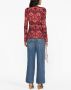 Ulla Johnson T-shirt met abstracte print Roze - Thumbnail 4