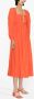 Ulla Johnson Midi-jurk met pofmouwen Oranje - Thumbnail 3