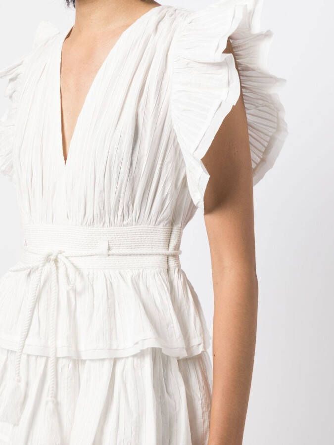 Ulla Johnson Gelaagde mini-jurk Wit