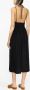 Ulla Johnson Midi-jurk met halternek Zwart - Thumbnail 3