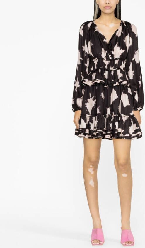 Ulla Johnson Emery tie-dye mini dress Zwart