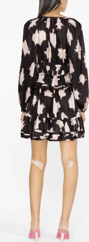 Ulla Johnson Emery tie-dye mini dress Zwart