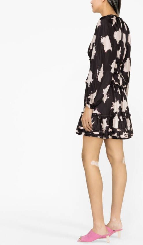 Ulla Johnson Emery tie-dye mini dress Zwart