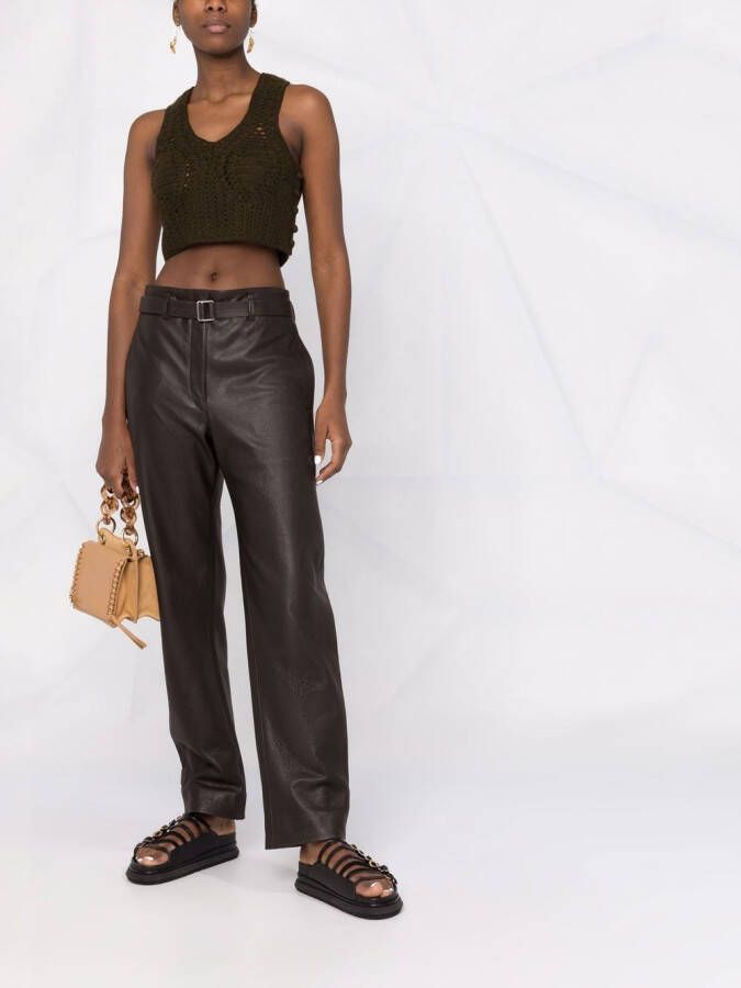Ulla Johnson Gebreide bh top Groen