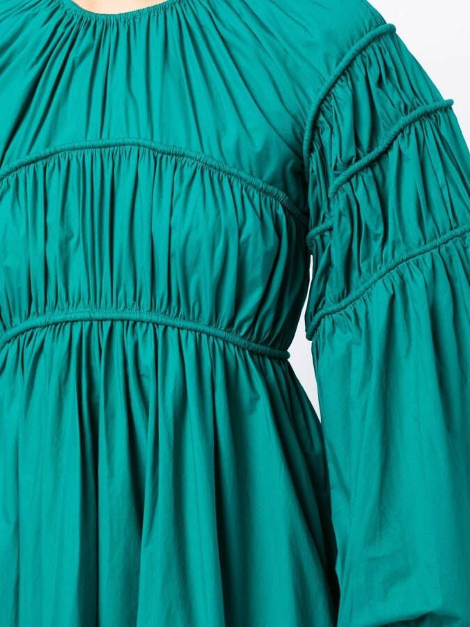 Ulla Johnson Gesmockte jurk Groen