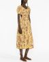 Ulla Johnson Midi-jurk met bloemenprint Geel - Thumbnail 3
