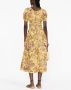 Ulla Johnson Midi-jurk met bloemenprint Geel - Thumbnail 4