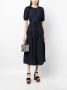 Ulla Johnson Midi-jurk met korte mouwen Blauw - Thumbnail 2