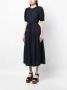 Ulla Johnson Midi-jurk met korte mouwen Blauw - Thumbnail 3