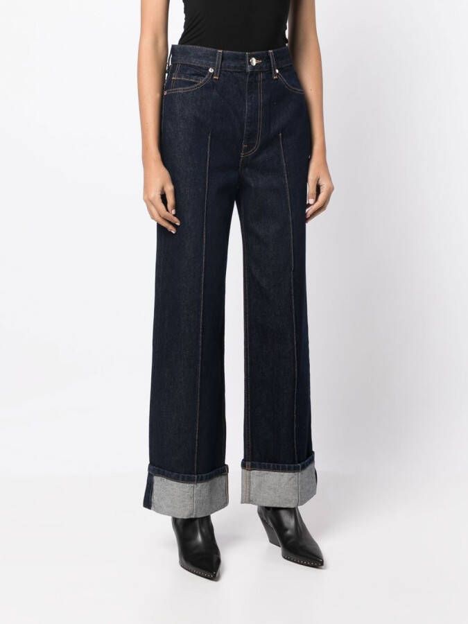 Ulla Johnson Jeans met wijde pijpen Blauw