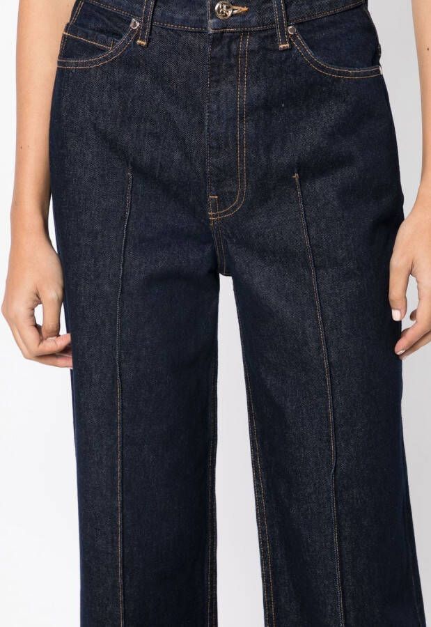 Ulla Johnson Jeans met wijde pijpen Blauw