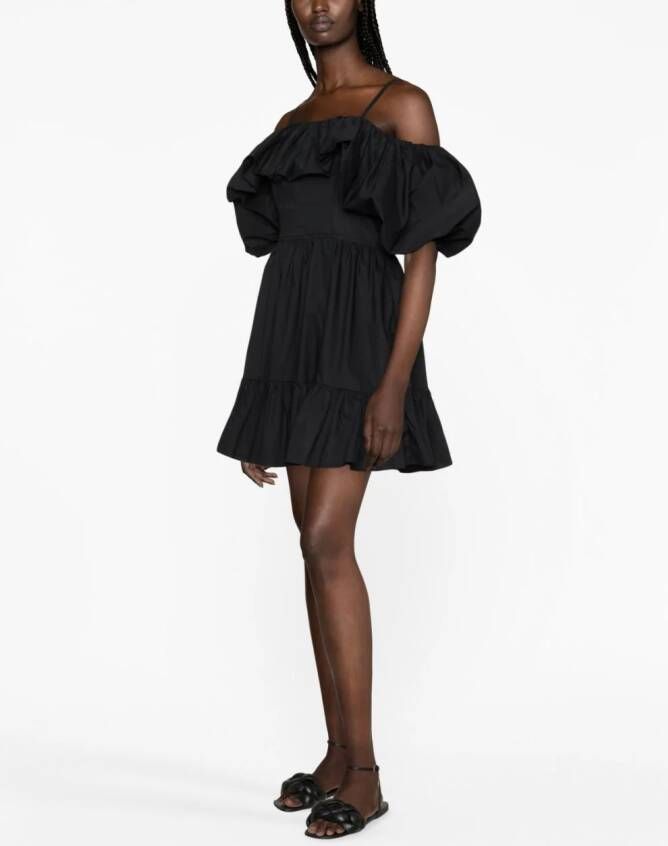 Ulla Johnson Mini-jurk met open schouders Zwart