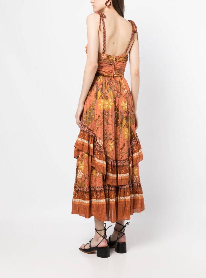 Ulla Johnson Maxi-jurk met bloemenprint Oranje