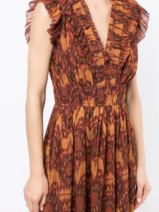 Ulla Johnson Midi-jurk Bruin