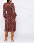 Ulla Johnson Midi-jurk met geometrische print Rood - Thumbnail 4