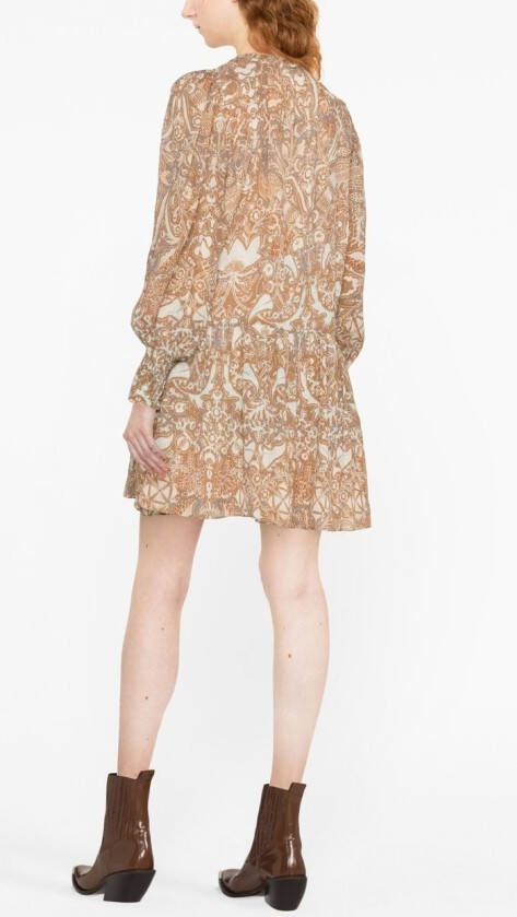 Ulla Johnson Mini-jurk met bloemenprint Oranje