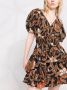 Ulla Johnson Mini-jurk met ruches Zwart - Thumbnail 5