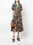 Ulla Johnson Midi-jurk met bloemenprint Groen - Thumbnail 2