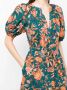 Ulla Johnson Midi-jurk met bloemenprint Groen - Thumbnail 5