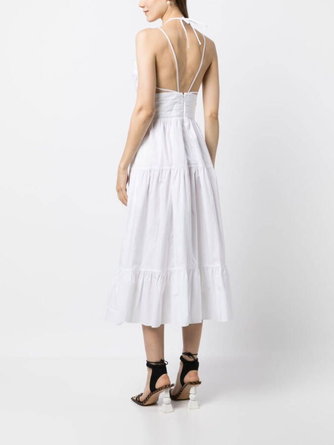 Ulla Johnson Midi-jurk met uitgesneden detail Wit