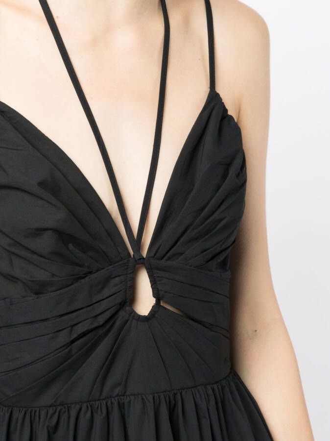 Ulla Johnson Midi-jurk met uitgesneden detail Zwart