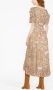 Ulla Johnson Midi-jurk met pofmouwen Beige - Thumbnail 4