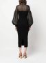 Ulla Johnson Midi-jurk met pofmouwen Zwart - Thumbnail 4