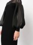 Ulla Johnson Midi-jurk met pofmouwen Zwart - Thumbnail 5