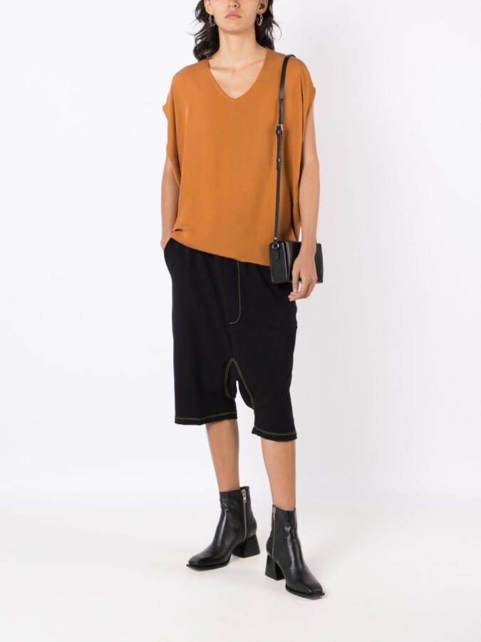 Uma | Raquel Davidowicz Blouse met V-hals Bruin