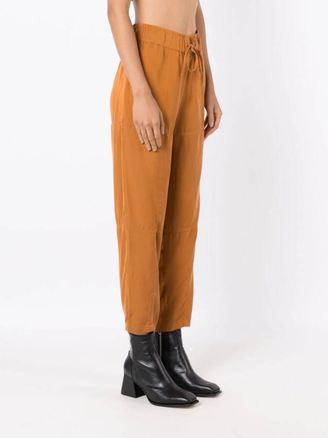Uma | Raquel Davidowicz Broek met trekkoordtaille Bruin