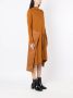 Uma | Raquel Davidowicz Midi-jurk met lange mouwen Bruin - Thumbnail 3