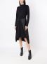 Uma | Raquel Davidowicz Midi-jurk met lange mouwen Zwart - Thumbnail 2