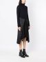 Uma | Raquel Davidowicz Midi-jurk met lange mouwen Zwart - Thumbnail 3
