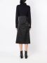 Uma | Raquel Davidowicz Midi-jurk met lange mouwen Zwart - Thumbnail 4