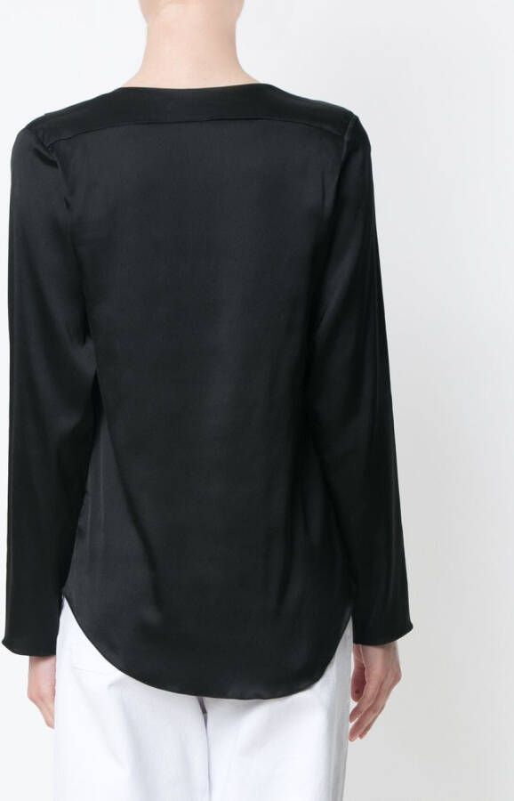 Uma | Raquel Davidowicz mock neck blouse Zwart