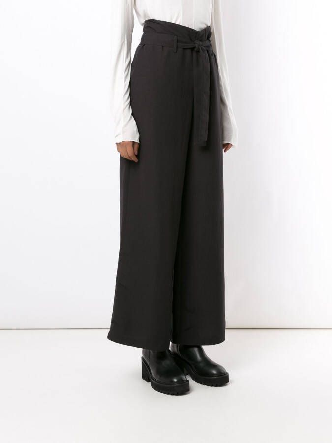 Uma | Raquel Davidowicz Pantalon met wijde pijpen Zwart