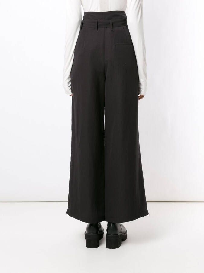 Uma | Raquel Davidowicz Pantalon met wijde pijpen Zwart