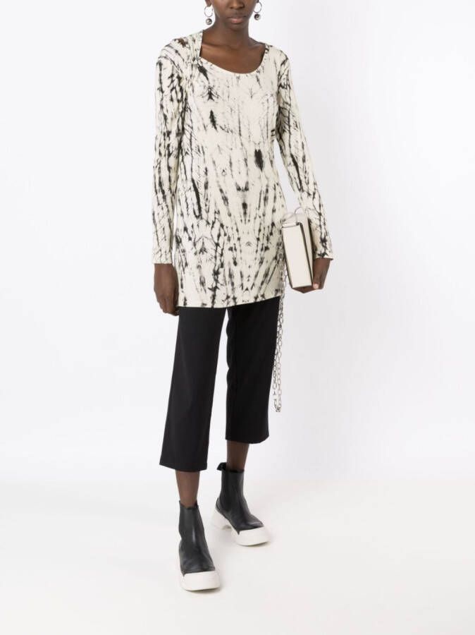 Uma | Raquel Davidowicz Top met abstract patroon Zwart