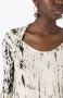 Uma | Raquel Davidowicz Top met abstract patroon Zwart - Thumbnail 5